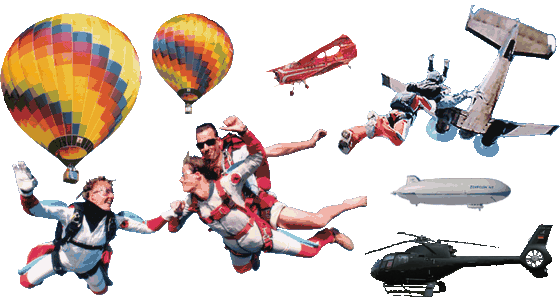 Ballonfahrten • Fallschirm Tandemsprung • Rundflüge